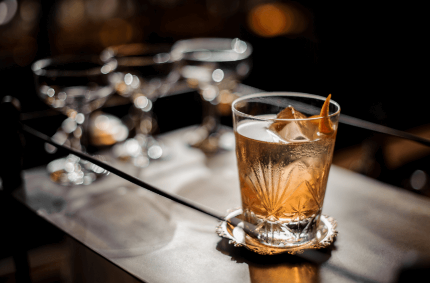 Earl Grey Tea Old Fashioned Cocktail