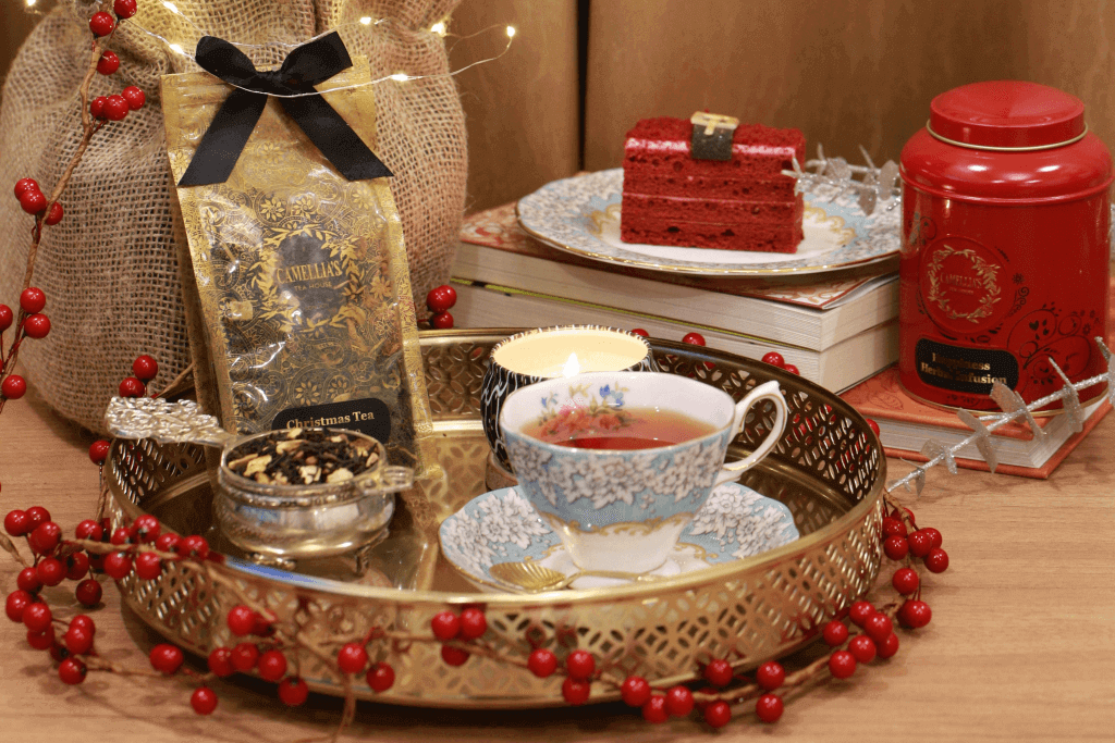 Tea for Christmas bag and a cup of tea
