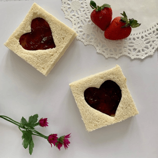 Valentine's Day Heart-shaped Sandwiches
